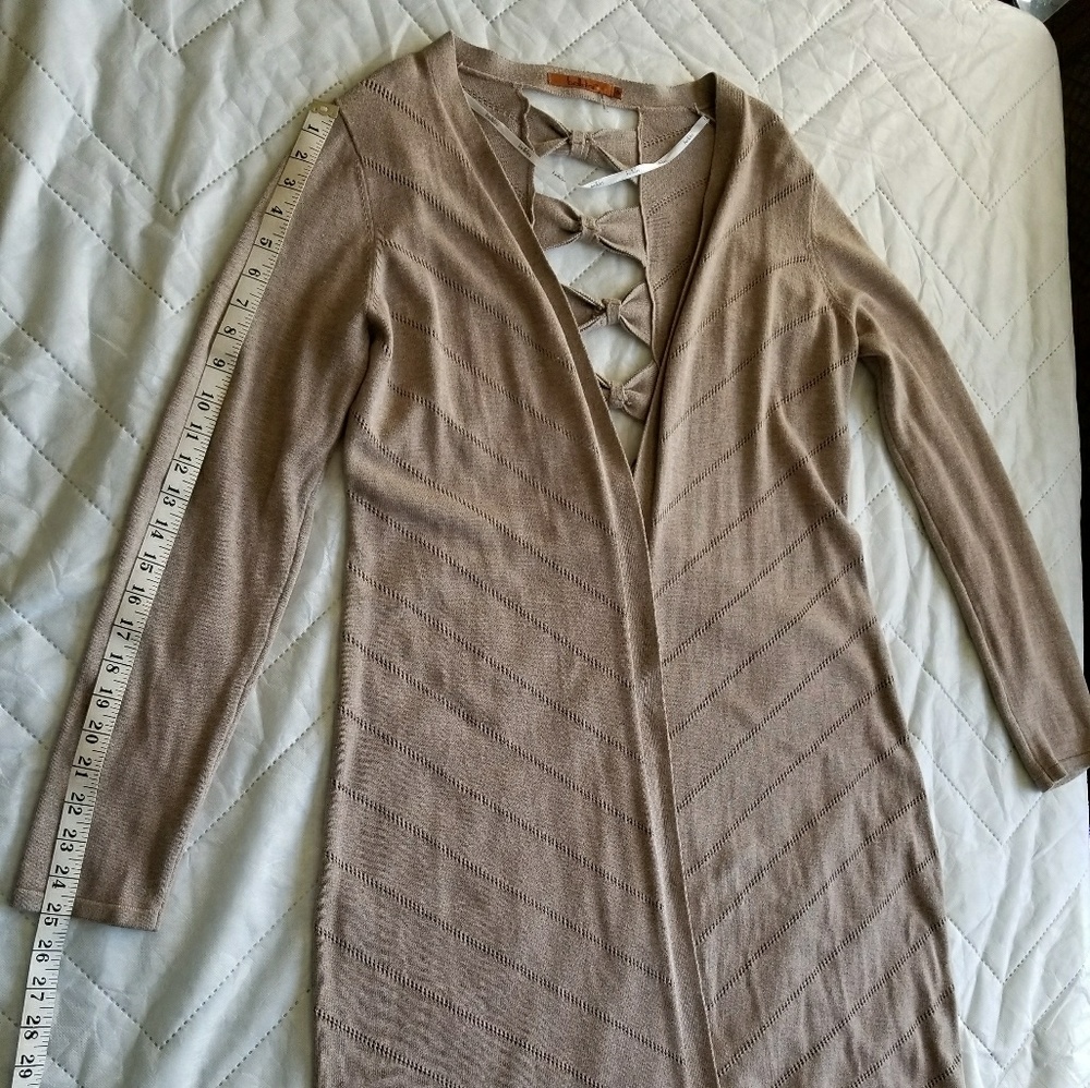 Belldini tan cardigan